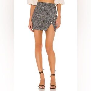 Lovers + Friends Cherie Skirt in Black Multi Color Size Small